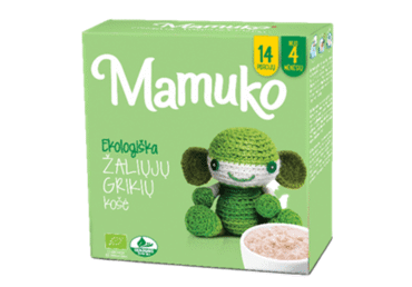 Ekologiškos šviesių grikių kruopos MAMUKO  nuo 4 mėn., 240 g
