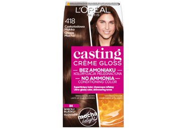 Plaukų dažai L'OREAL CASTING CREME GLOSS, Nr. 418, 1 vnt.