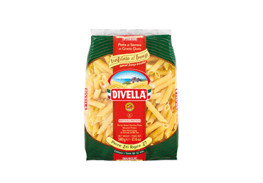 Makaronai DIVELLA PENNE ZITI RIGATE BRONZE (vamzdeliai), 500 g