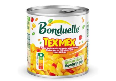 Saldžiųjų kukurūzų ir paprikų mišinys BONDUELLE, 165 g
