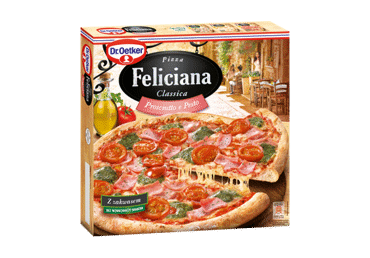 Šaldyta pica DR. OETKER FELICIANA su kumpiu ir pesto padažu, 360 g