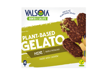 Valgomieji veganiški ledai VALSOIA, pistacijų skonio, 4 vnt., 200 g