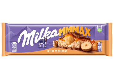 Pieninis šokoladas MILKA TOFFEE WHOLENUT, 300 g