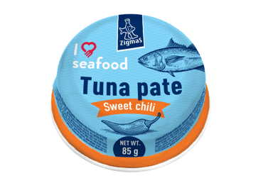 Sweet spicy pepper flavored tuna pate, 85 g