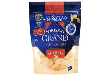 Kietasis sūris ROKIŠKIO GRAND, brand. 24 mėn., 37% rieb.s.m., 100 g