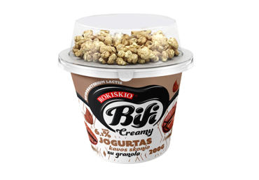 Йогурт BIFI, кофейный вкус с гранолой, 6,3% жира, 200 г