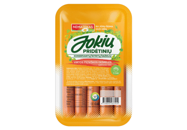 Virtos pieniškos dešrelės JOKIŲ PRIDĖTINIŲ E, a. r., 210 g