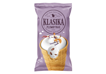 Ванильное мороженое KLASIKA с изюмом, 70 г