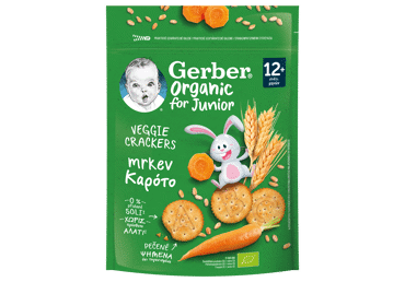 Krekeriai GERBER Organic morkų skonio, 100 g