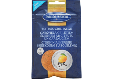 Citrininiai kepsnių prieskoniai su žolelėmis SANTA MARIA, 35 g