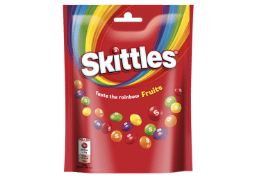 Chewing Candies SKITTLES FRUITS, 152 g