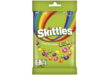 Жевательные конфеты SKITTLES CRAZY SOURS, 95 г
