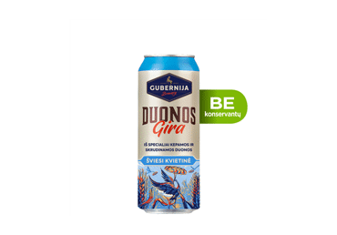 GUBERNIJOS šviesi kvietinė duonos gira, 500 ml