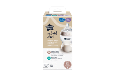 Buteliukas TOMMEE TIPPEE, 0+ mėn., 260 ml, 1 vnt.