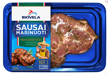 Sausai marinuoti MEKSIKIETIŠKI kiaulienos sprand. kepsneliai, 400 g