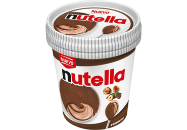 Valgomieji ledai NUTELLA, riešutų, kakavos skonio, 230 g