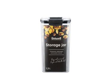 Birių produktų indas UNIWELL CLIP 1,3 L