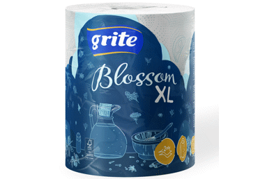 Popieriniai rankšluosčiai GRITE BLOSSOM XL (2 sl.), 1 vnt.