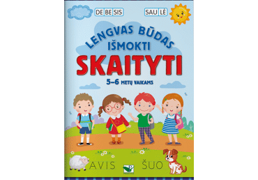 Knyga LENGVAS BŪDAS IŠMOKTI SKAITYTI 5-6 METŲ VAIKAMS, 1 vnt.