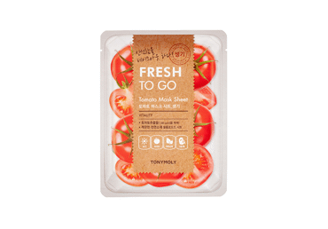 TONYMOLY Fresh To Go Tomato Mask Sheet Lakštinė veido kaukė su pomidorais, 20 g.