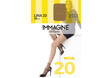 Moteriškos kojinaitės IMMAGINE Italiana Lina20(2p.), uni,neutro