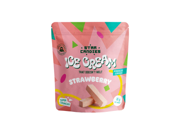 Сушеное клубничное мороженое STAR CANDIES, 16 г
