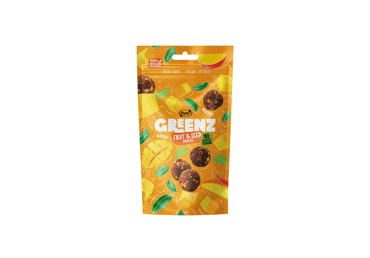 Закуски из фруктов и семян RŪTA GREENZ с манго, 80 г