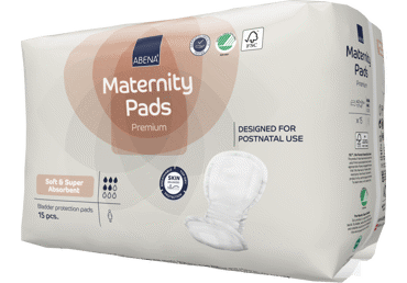 Higieniniai įklotai ABENA MATERNITY PADS, 15 vnt.