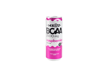 Energinis gėrimas ME2U BCAA, aviečių skonio, 330 ml