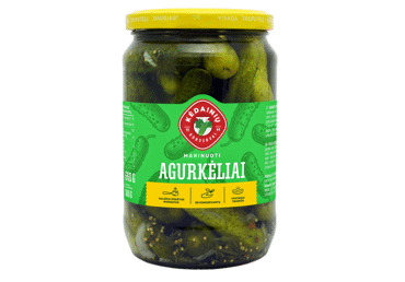 KĖDAINIŲ CANNERY pickled cucumbers, 660 g