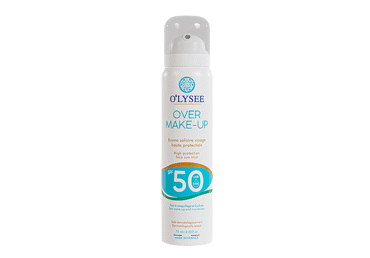 Apsauginė veido dulksna O'LYSEE OVER MAKE UP SPF50+, 75 ml