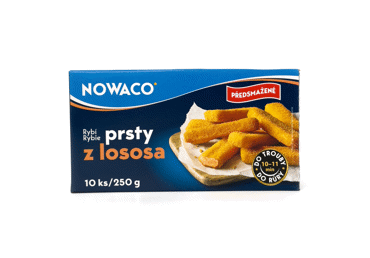Šaldyti žuvų piršteliai NOWACO, malta lašiša, 250 g