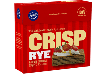 Crispy rye bread FAZER CRISP RYE, 200 g