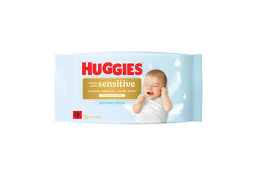 Drėgnos servetelės HUGGIES SENSITIVE EXTRA CARE, 48 vnt.