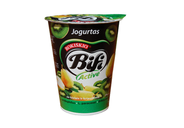 Jogurtas BIFI ACTIVE su kiviais, kriaušėmis, 2 % rieb., 360 g