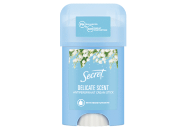 Moteriškas kreminis antiperspirantas SECRET Delicate, 40ml