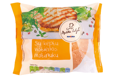 Бургер с жареной куриной котлетой, 200 г