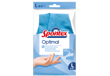 Natūral. latekso pirštinės(L) Spontex, 1 vnt.