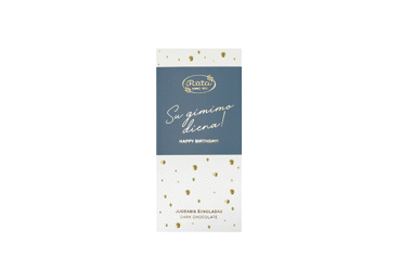 Dark chocolate RŪTA WITH BIRTHDAY!, 55%, 70 g
