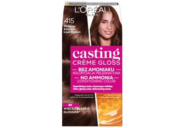 Plaukų dažai L'OREAL CASTING CREME GLOSS, Nr. 415, 1 vnt.