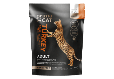 Корм для кошек PRIMACAT с индейкой, 400 г