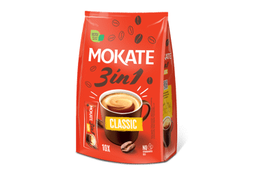 Растворимый кофе напиток MOKATE 3IN1 CLASSIC, 170 г