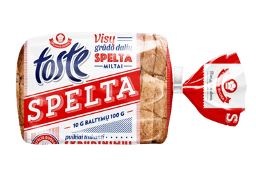 Speltų sumuštinių duona TOSTE, 360 g