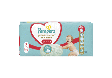 Sauskelnės-kelnaitės PAMPERS Premium Care Pants, Value Pack, 3 dydis, 48 vnt.