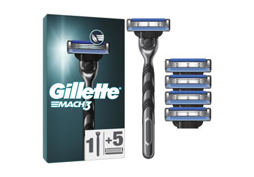 Vyriškas sisteminis skustuvas GILLETTE MACH3, 5 galvutės, 1 vnt.