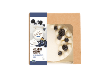 Mėlynių tortas su maskarponės sūriu, vidutinis, 1 kg