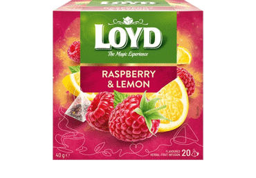 Фруктовый чай LOYD с малиной и лимонами, 40 г