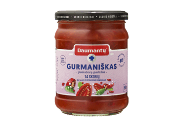 DAUMANTŲ pomidorų padažas su saulėje džiovintais pomidorais, 500 g