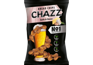 Bread chips CHAZZ, garlic and cheese flavor, 100 g