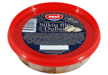 Silkių filė gabaliukai su pistacijomis, 200 g